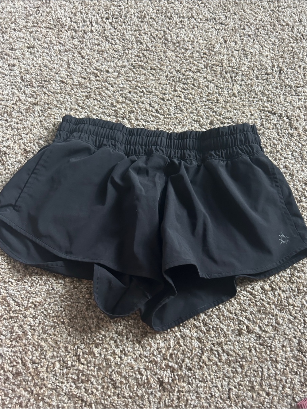 aerie Black Women's Athletic Shorts with Inner Liner